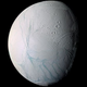 Encélado, una de las lunas de Saturno.